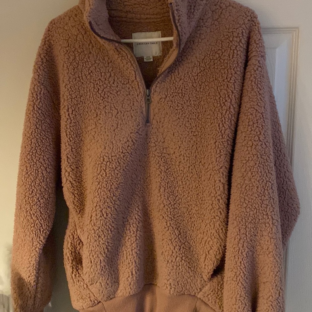 American Eagle quarter zip fleece size s/p child